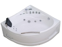 Baignoire d'angle à bulles d'air moderne de luxe pour 2 personnes Qualité Hydro Whirlpool Spa Fonction cascade Trempage économiquement bon marché