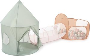 Ensemble de tente pour enfants 3 pièces avec <span class=keywords><strong>tunnel</strong></span> et piscine à balles, maison de jeu pour enfants, tente de jeu pour bébés - Product Image 2