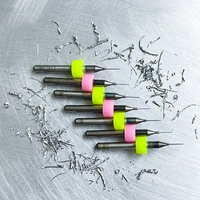 Mini-mèches de perçage CNC 0,3 mm-1,2 mm en acier au tungstène pour le perçage de plastique et de circuits imprimés (PCB) de 4 mm de diamètre
