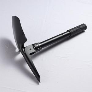 Pala multifuncional plegable, portátil, negra, para exteriores, camping, jardín, herramienta para viajes y uso doméstico. - Product Image 2