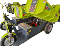 Haute qualité 1ton capacité hydraulique mini dumper mine électrique cargo tricycle chinois trois roues pas cher cargo électrique benne basculante
