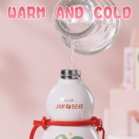 Bouteille isotherme Diller Cherry Gourd 580ml en acier inoxydable 316 Nouveauté Flacon à vide portable avec lanière pour voyage usage quotidien