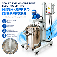 Disperser haute vitesse pour la fabrication d'encre, dissolvant à levage électrique, réservoir en acier inoxydable antidéflagrant pour peintures et revêtements