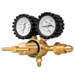 Vanne de réduction de pression d'azote tout en cuivre, manomètre d'azote haute pression américain CGA80 pour régulateur de réservoir d'argon CO2 azote - Product Image 2