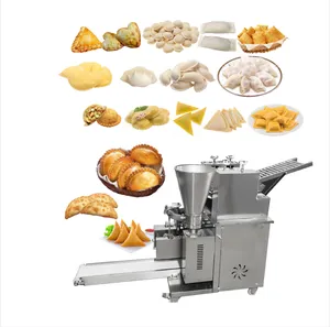 Máquina semiautomática para hacer dumplings de alimentos pequeños, máquina de producción empanada plegable, para negocios pequeños, ideas en casa