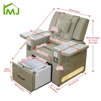 Salon Station Foot Spa Luxus elektrische Massage Maniküre und Pediküre Stühle zum Verkauf