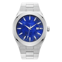 Montre à logo personnalisé, cadran sur mesure, acier inoxydable, montres pour hommes, étanches, montre à quartz de luxe pour hommes