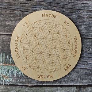 Wooden Pendulum Board Dowsing Divination Plate Magic Spirit Talking Board Sacred Metaphysical <strong>Altar</strong> Meditation <strong>Wicca</strong> Ritual - Product Image 3