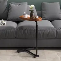 Nouvelle petite table basse en bois, meuble d'appoint mobile, style minimaliste, table d'angle moderne de luxe léger pour salon