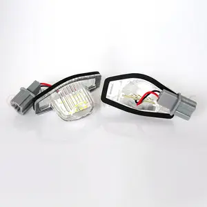 LED License Plate Light for Honda JAZZFit Odyssey Stream Insight 5D Logo 3D CR-V FR-V License Plate Light