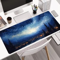 Tapis de souris carré pour ordinateur portable, motif logo personnalisé, XXL, imperméable, en caoutchouc naturel, thème anime, pour le bureau, en stock, fabriqué en Chine
