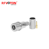 Connecteur coaxial RF QMA mâle en cuivre à sertir pour câble WTR240 H155, en stock (RF), conformité RoHS, directement de l'usine