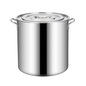 Grande marmite à soupe en acier inoxydable avec très grande capacité Marmite à soupe commerciale pour restaurant Marmites de cuisson Ustensiles de cuisine - Product Image 5
