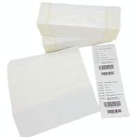 Étiquette en papier thermique pour balance électronique, résistante à l'eau et aux solvants, découpée à la forme, -50°C à 90°C, adhésif acrylique FDA, code-barres