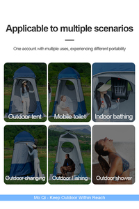 Tentes de douche de <span class=keywords><strong>camping</strong></span> en plein air, portables, automatiques, pliables, de luxe, 5,4 kg, automatiques, familiales, imperméables, pour la glamping - Product Image 6