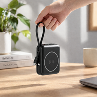 Nouvelle Batterie Externe Portable 10000mAh 22.5W à Charge Rapide avec Câble Type-C et Affichage Numérique 2026