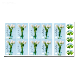 Autocollants adhésifs en PVC imprimés sur mesure, timbres australiens vintage, Wombat 2019, 1.1 Review 100, imperméables à l'eau, séchage rapide, blanc - Product Image 6