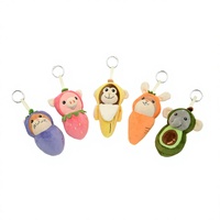 Pluche fruit-hanger met PP katoenen vulling, aanpasbaar voor kinderen, milieuvriendelijk, 11-30cm hoog