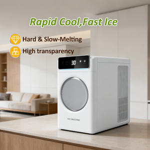 Máquina para Hacer Hielo Redonda Transparente de 48 Piezas/Día, Autolimpiante, para Uso Doméstico, Nueva y Popular de Greenfly/JJPRO - Product Image 3