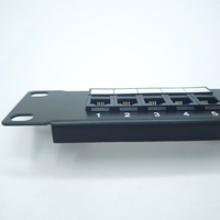 Panneau de brassage vocal CAT3 19 pouces pour montage en rack, 25 ports RJ11, panneau de distribution téléphonique 1U, panneau de brassage téléphonique CAT3 RJ11