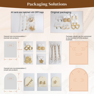 Anting Hoop Wanita Model Tak Beraturan - Perhiasan <span class=keywords><strong>Statement</strong></span> Bentuk Tas dari Baja Anti Karat Berlapis Emas 18K - Product Image 4