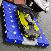 Dock flottant pour jet ski avec rouleaux au centre, facile à installer, à vendre