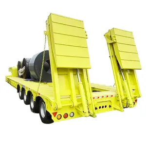 Best Price Tri-Axles Drawbar Towing Dolly 40Feet 50 Tons Flatbed Container Semi Trailer