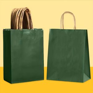 Bolsa de Papel Kraft Personalizada para Compras, Bolsa de Papel Kraft Reutilizable, Bolsa de Papel Blanca Reciclable Personalizada - Product Image 4
