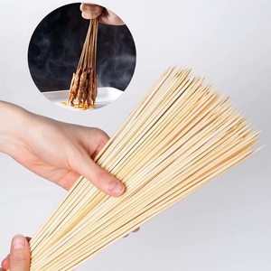 מארז אחד 500 pcs שיפודי במבוק טבעי, שיפודי עץ למתאבנים, פירות, קבב, 2.00 ברביקיו גריל מ "מ * 35 ס" מ