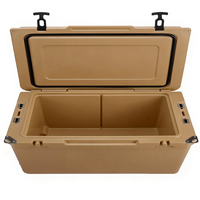 Glacière isotherme rotomoulée en PE 190QT avec roulettes, étanche, antidérapante, durable, pour le rangement extérieur, la pêche, le camping, personnalisable avec logo