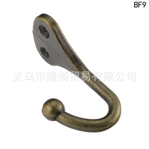 Single Hook Clothes Hook Zinc Alloy Wall Mounted <b>Rustic</b> <b>Wardrobe</b> BF9 62mm Length Anti Corrosion - Product Image 4