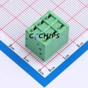 MX205V-5.0-03P-GN01-Cu-A Spring Terminal Block Through hole Component (THT),P=5mm Connector 1x3P 5mm Green Through Hole - Product Image 2