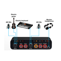 Carte son pour diffusion en direct mobile, enregistrement sans lecteur USB, microphone karaoké, dispositif d'enregistrement interne pour ordinateur