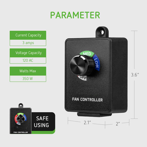 Hydroponic Wireless Smart Fan <strong>Speed</strong> <strong>Controller</strong> - Product Image 3