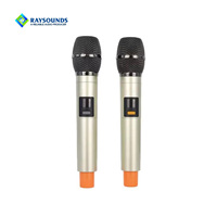Microphone sans fil professionnel pour karaoké pour studios d'enregistrement, microphone de conférence en métal XLR USB, suppression du bruit, UHF sans fil