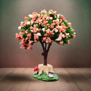 WFR390 Arbre à fleurs de <span class=keywords><strong>cerisier</strong></span> artificiel créatif Décoration de paysage réaliste Arbre à fleurs de <span class=keywords><strong>cerisier</strong></span> pour jardin Bureau Bureau - Product Image 2