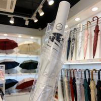 Sac d'emballage transparent pour parapluie, Housse longue transparente pour parapluie, Pochette de rangement imperméable en plastique pour parapluie