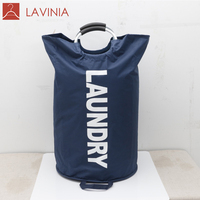 Panier à linge pliable Oxford de grande capacité avec sac de rangement personnalisable couvercle étanche pour petites salles de bain stockage de vêtements