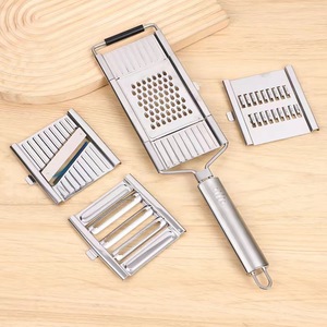 Multifunctional Stainless Steel Kitchen <b>Stand</b> Manual <b>Vegetable</b> Cutter and Potato Shredder Metal Tool - Product Image 1