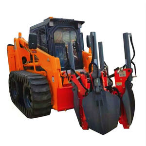 Mesin Sekop Pohon Sekop Penggali Pohon Laju Aliran Tinggi Skid Steer 100HP Loader untuk Dijual - Product Image 1