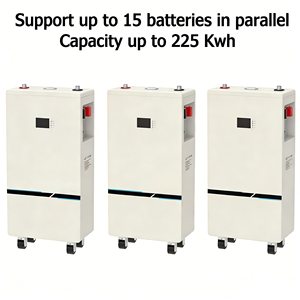 Batería de Fosfato de Hierro y Litio Apilable, Batería Solar de 15KWh, Batería de Litio Portátil, Sistema de Almacenamiento de Energía Doméstico Híbrido - Product Image 3