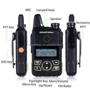 Baofeng Mini Walkie Talkie BF-T1 tiện dụng hai chiều đài phát thanh UHF 400-470MHz 20ch di động nhỏ <span class=keywords><strong>ham</strong></span> FM Đài phát thanh cho trẻ em - Product Image 5