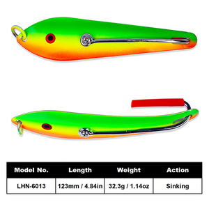Señuelo de Pesca XIDA, 123 mm, 4.84 Pulgadas, 32.3 g, 1.14 oz, Ojos de Simulación 3D, Anzuelo Simple, Hundimiento, Pesca en Agua Salada y Agua Dulce - Product Image 2