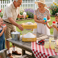 Machine à glace pilée 30W avec support de cônes et unité de comptoir sur table