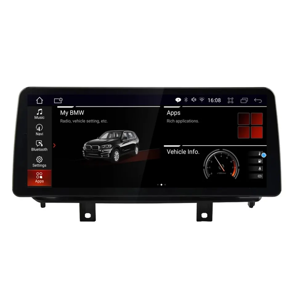 Aijia कार रेडियो मल्टीमीडिया प्लेयर बीएमडब्ल्यू के लिए X5 F15 X6 F16 2014-2016 NBT रेडियो ऑडियो स्टीरियो Carplay