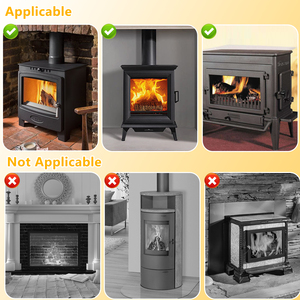 Thân Thiện Với 8 Lưỡi Lò Sưởi <span class=keywords><strong>Fan</strong></span> Gỗ Bếp Đầu <span class=keywords><strong>Fan</strong></span> Với Nhiệt Kế - Product Image 6