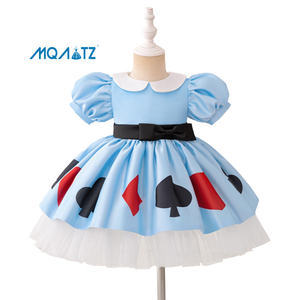 Robe de princesse bleue pour filles MQATZ, nouvelle arrivée, Alice au <span class=keywords><strong>pays</strong></span> <span class=keywords><strong>des</strong></span> <span class=keywords><strong>merveilles</strong></span>, costume de cosplay pour petites princesses - Product Image 1