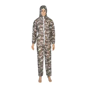 Disposable Protective Printing Paintball Shooting Non woven Camouflage Coverall