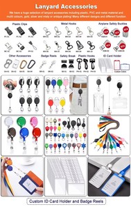 Personalised <b>Polyester</b> <b>Lanyard</b> Heat Transfer Printing Double Sided Bulk Trade Show Sports Event with Metal Clip - Product Image 5