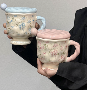 Tazza <span class=keywords><strong>Disney</strong></span> con stampa floreale retrò, tazza in ceramica premium, tazza <span class=keywords><strong>da</strong></span> caffè <span class=keywords><strong>da</strong></span> ufficio <span class=keywords><strong>da</strong></span> donna di grande capacità, sostenibile, lavabile in lavastoviglie - Product Image 2